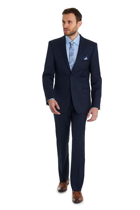 Ted Baker Slim Fit Blue Pindot Trial Suit in Blue for Men | Lyst