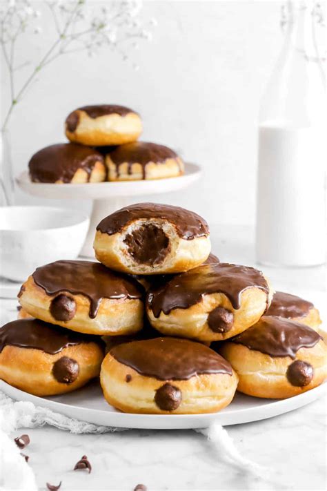 Classic Dark Chocolate Filled Doughnuts - Bakers Table