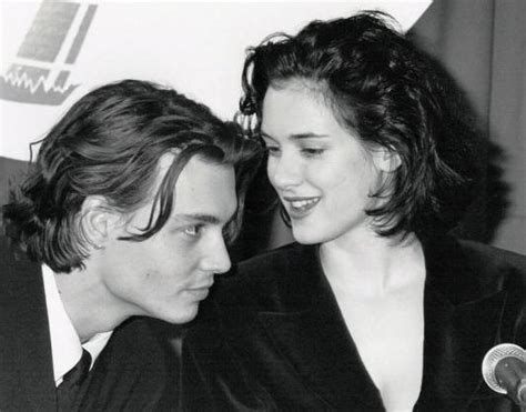 Johnny Depp and Winona Ryder at ShoWest 1990 - JOHNNY DEPP & WINONA ...