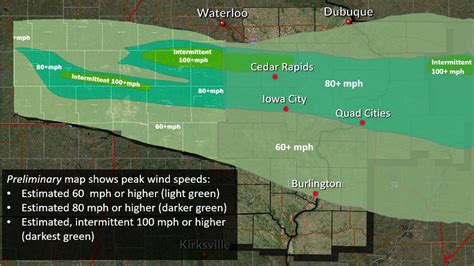 Iowa Derecho Storm Maps & Damage