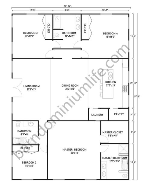 Single Story Barndominium Floor Plans - 8 Great Ideas