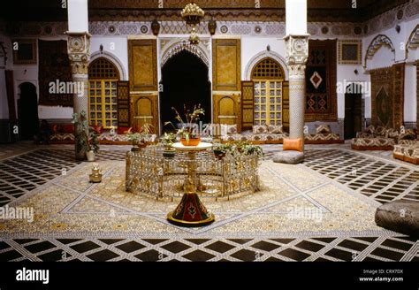 Fes Morocco Royal Palace Interior Sitting Room Stock Photo - Alamy