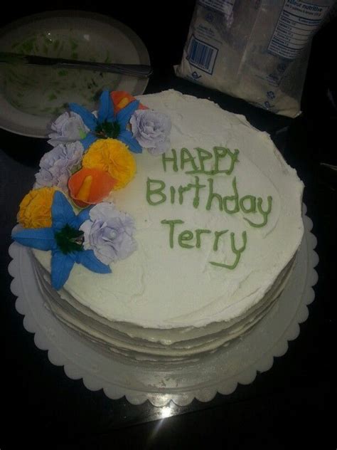 Terry birthday cake | Cake, Birthday cake, Birthday