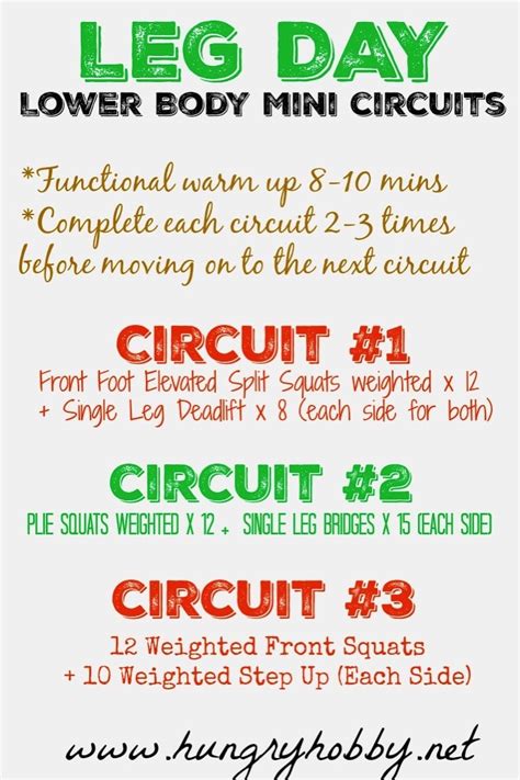 Leg Day: Lower Body Mini Circuits