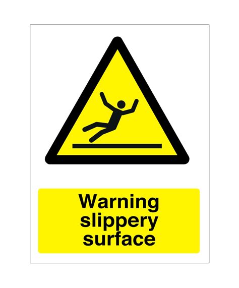 Warning Slippery Surface Sign | Adva