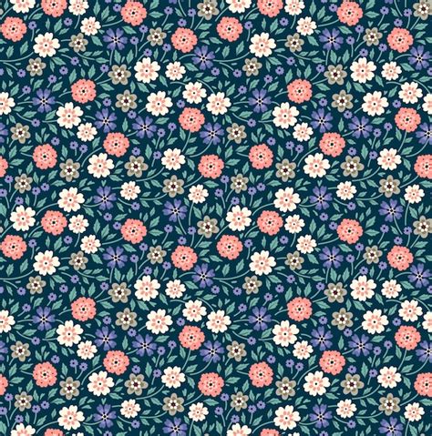 Premium Vector | Cute floral pattern in the small flowers. ditsy print. seamless vector ...