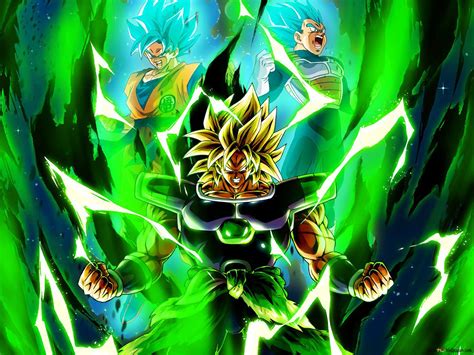 Dragon Ball Super Broly Movie - Broly,Goku & Vegeta 4K wallpaper download