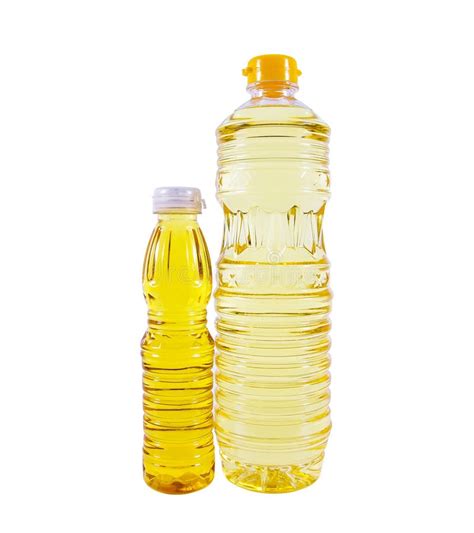 Aceite Vegetal Para Cocinar En Una Botella Aislada En Blanco Imagen de ...