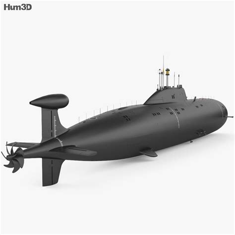 Akula-class submarine 3D model - Ship on Hum3D