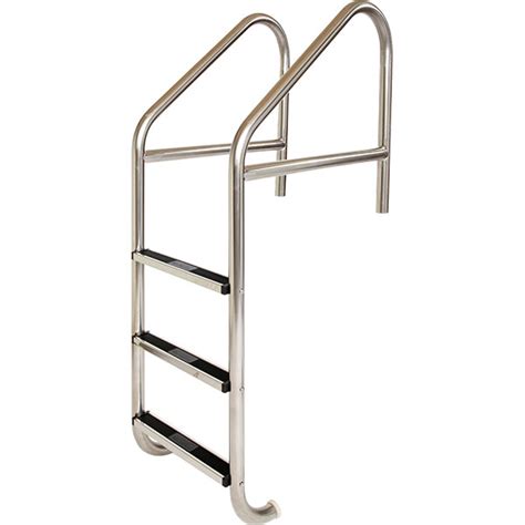 5 Tread Stainless Steel Cross-Braced Pool Ladder - 1.9" O.D. x .109" Wall