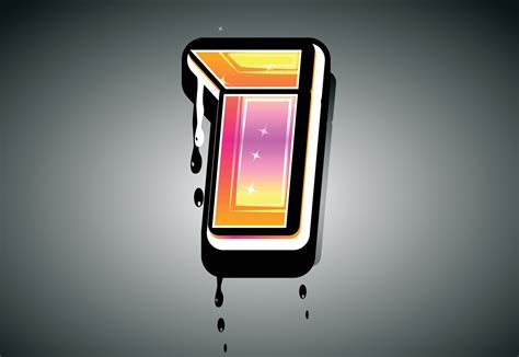 3D I Letter graffiti with drip effect 8167735 Vector Art at Vecteezy