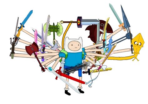 Every day Finn adds a unique sword to his collection. Day 10 (Finale) : adventuretime