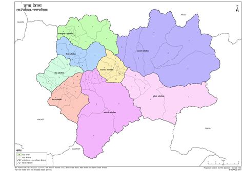 Map of Jumla District of Nepal – Nepal Archives