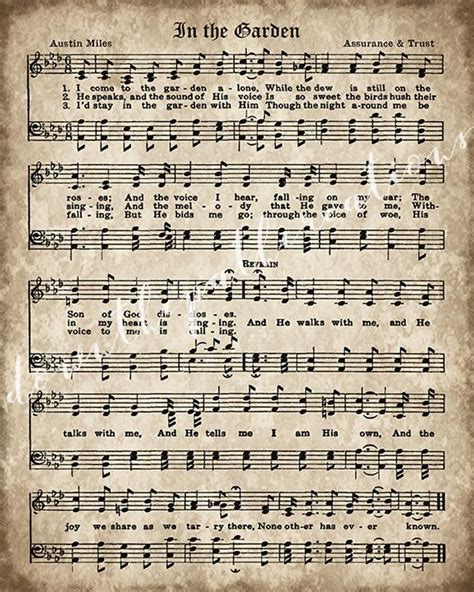 Old Hymn Print Set of 5 Printable Vintage Sheet Music | Etsy Gospel Song Lyrics, Hymns Lyrics ...