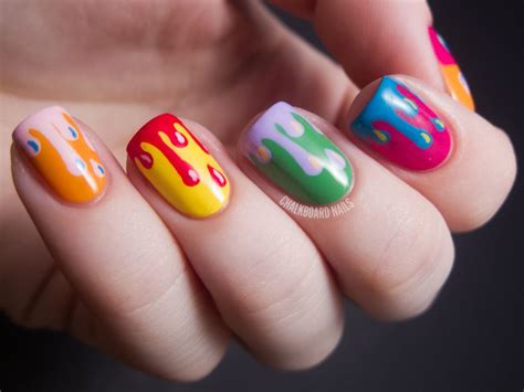 DIY Nail Ideas: Paint Drip Nail Art And More Of Our Manicures From This Weekend (PHOTOS ...