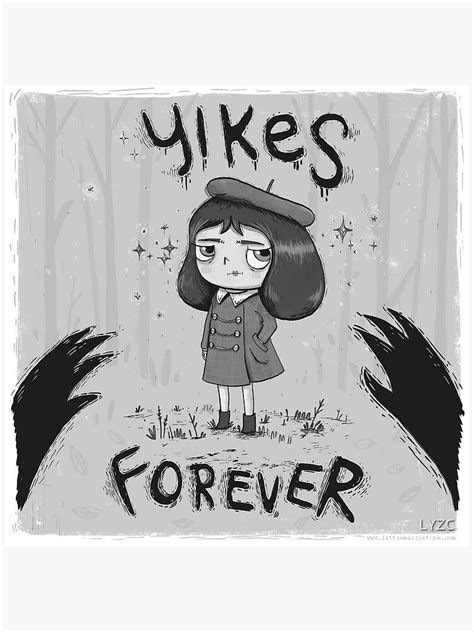 "Yikes Forever, Little Misfortune" Sticker for Sale by LYZC | Redbubble