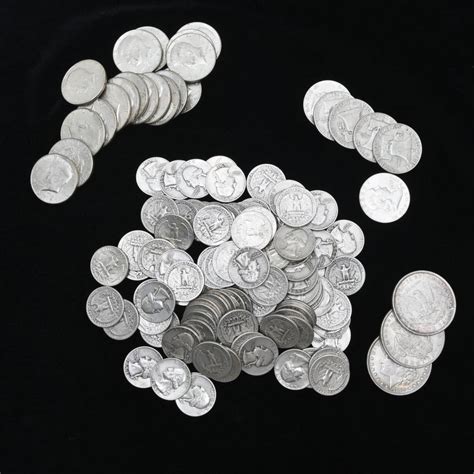 Collection Of Us Silver Coins. Auction