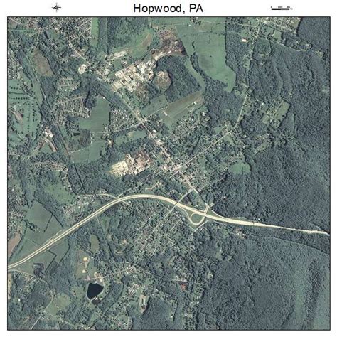 Aerial Photography Map of Hopwood, PA Pennsylvania