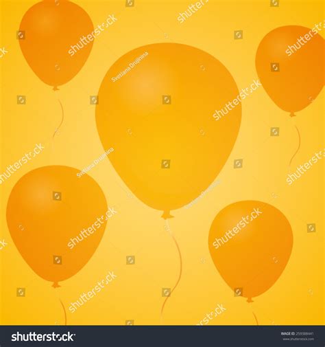 Yellow Background Balloons Stock Vector (Royalty Free) 259388441 | Shutterstock