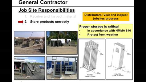 Guide Specification for Installation and Storage of Hollow Metal Doors and Frames - YouTube