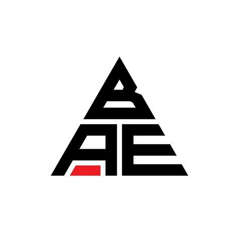 BAE triangle letter logo design with triangle shape. BAE triangle logo design monogram. BAE ...