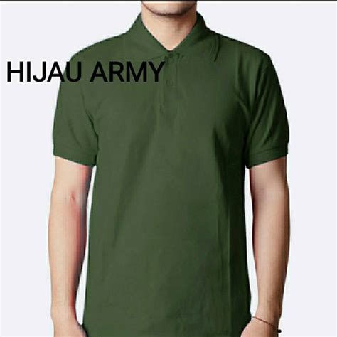 Jual POLO HIJAU ARMY - KAOS ARMY - POLO SHIRT - KAOS POLO KERAH PRIA - Kota Surabaya - Funchy ...