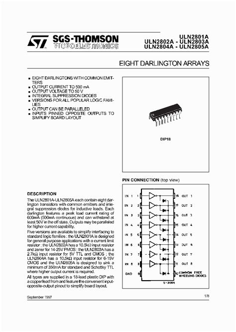 ULN2803A_4889957.PDF Datasheet Download --- IC-ON-LINE