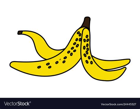 Banana peel cartoon Royalty Free Vector Image - VectorStock