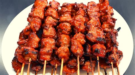 PORK BARBECUE ON STICK FILIPINO STYLE - YouTube