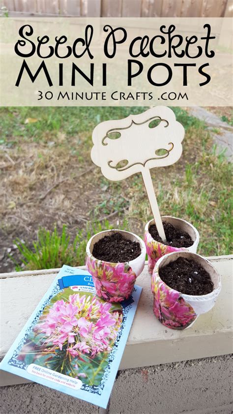 Seed Packet Pots - 30 Minute Crafts