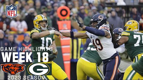 Chicago Bears vs. Green Bay Packers | 2023 Week 18 Game Highlights ...