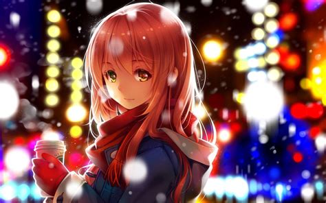 Winter Anime Girl Wallpapers - Top Free Winter Anime Girl Backgrounds ...