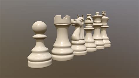 High Poly Chess Set - Download Free 3D model by keeganwalden [1496472] - Sketchfab