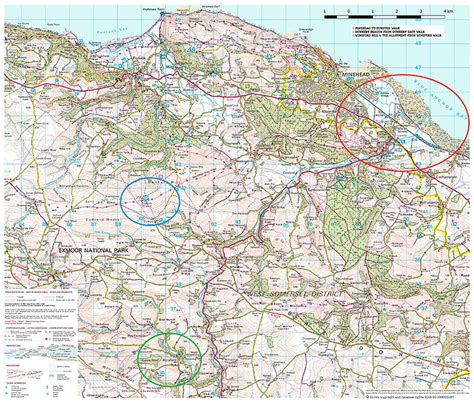 Minehead & Surrounding Area Map | The Little Map Company