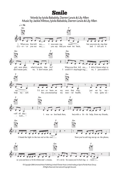 Lily Allen Somewhere Only We Know Sheet Music Notes, Chords Download ...