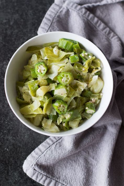 Steamed Cabbage and Okra - Recipes Worth Repeating