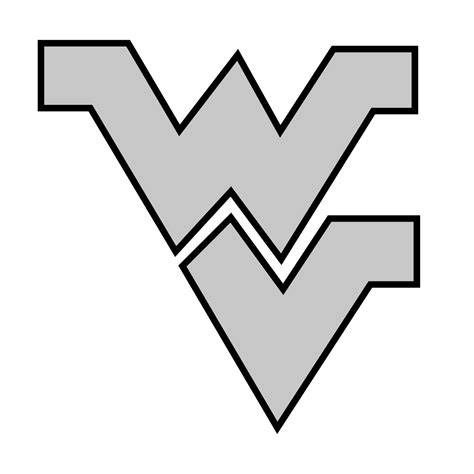 West Virginia Mountaineers Logo Black and White – Brands Logos