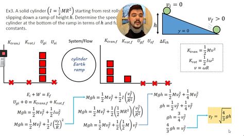 Rotational Kinetic Energy Examples - Part 2 - YouTube