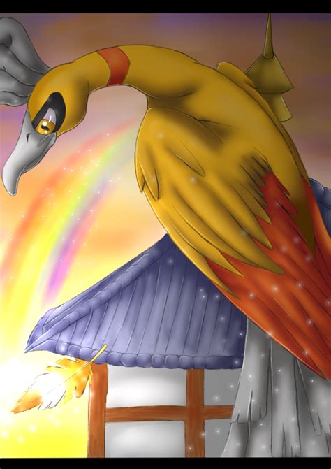 Pokemon: Shiny Ho-Oh by Ink-Leviathan on DeviantArt