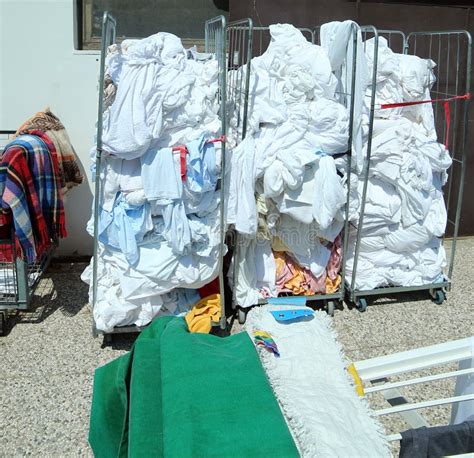 Dirty Laundry in the Industrial Laundry Stock Image - Image of dirty, wash: 57014403