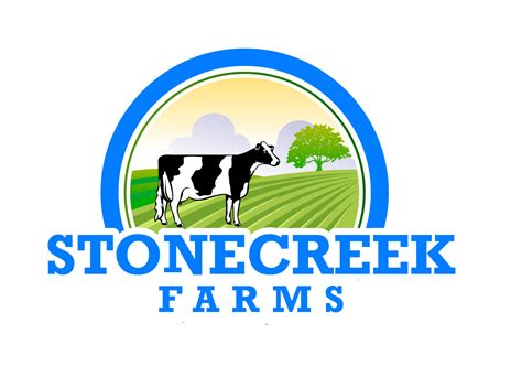 Logo for a larger family owned dairy farm. | 6 Logo Designs for Stonecreek Farms