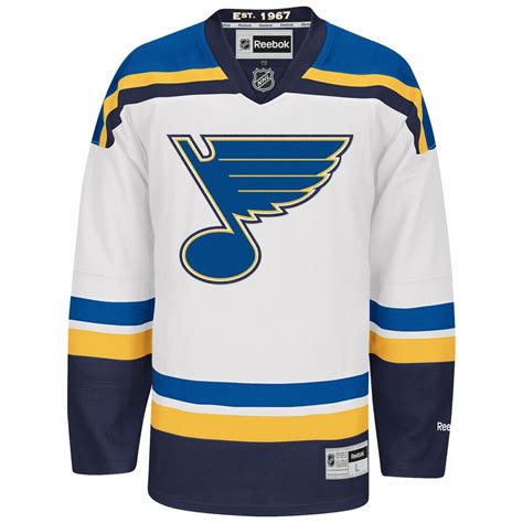 Reebok St. Louis Blues White Premier Away Jersey