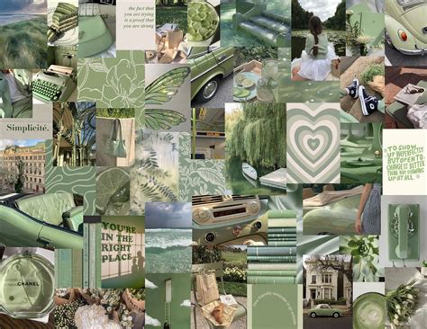 Sage Green Photo Collage Kit-50 Pc - Etsy