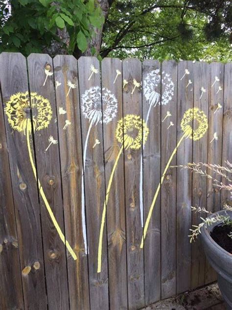 Exterior Wall Large Flower Stencils For Fences - Mural Wall