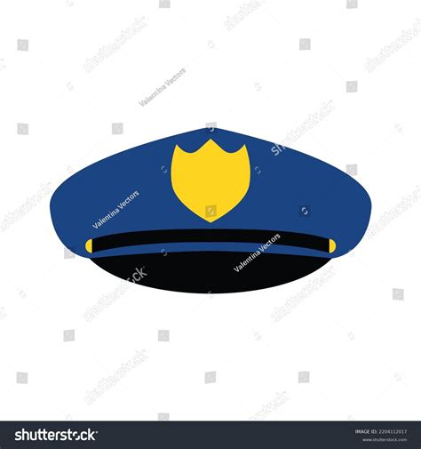 Police Hat Cop Cap Vector Illustration Stock Vector (Royalty Free ...