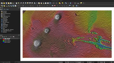 Import a raster into QGIS from JMARS | JMARS - Java Mission-planning and Analysis for Remote Sensing