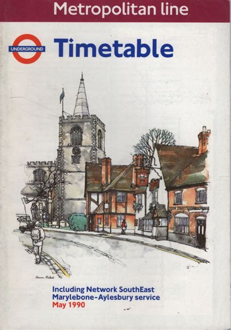 1990 London Transport - Metropolitan Line Timetable