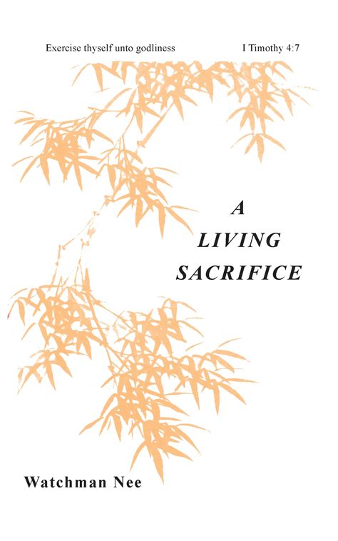 A Living Sacrifice