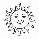 Sun coloring Page – Coloring Corner sketch template