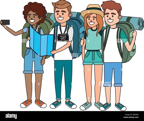 tourist people cartoon Stock Vector Image & Art - Alamy